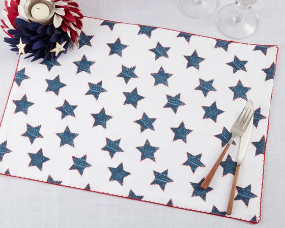 Whipstitch Stars Festive Placemat