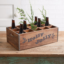  Holly Jolly Divided Beverage Crate