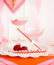  Valentine's Day Reusable Straws (24 Count)