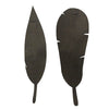 Tribal Print Wood Feathers (Set of 2)