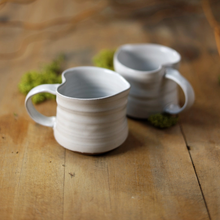  Heart Handmade Ceramic Mug (Set of 4)
