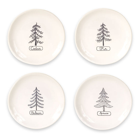 Appetizer Tree Plates (Set of 8)