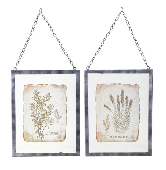 Lavender and Thyme Frame (Set of 2)