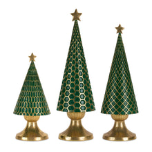  Emerald Christmas Tree Set (Set of 3)