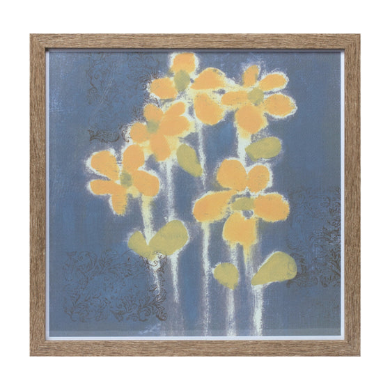 Lemon Floral Framed Print