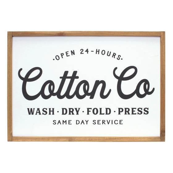 Cotton Co Laundry Sign