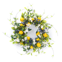  Lemon and Floral Wreath