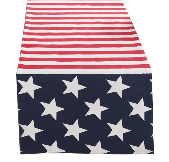 American Flag Cotton Festive Table Runner