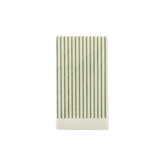 Green Ticking Paper Napkins (72 Count)