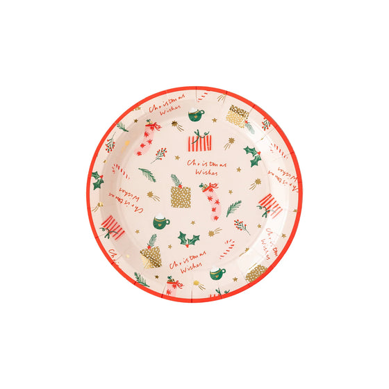 Christmas Wishes 9" Paper Plates (24 Count)
