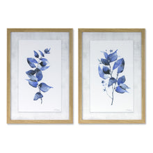  Blue Leaf Framed Print (Set of 2)