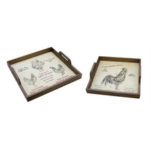  Country Chicken Tray (Set of 2)