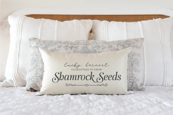 Shamrock Seeds Throw Pillow