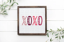  XOXO Love Valentine's Day Wood Framed Sign