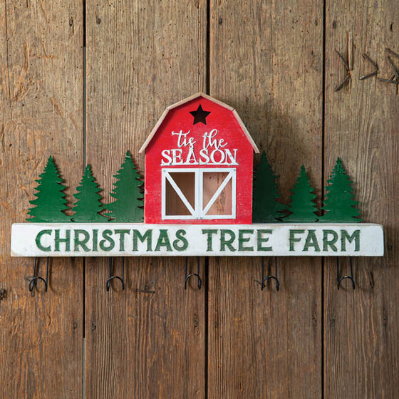 Christmas Tree Farm Wall Rack