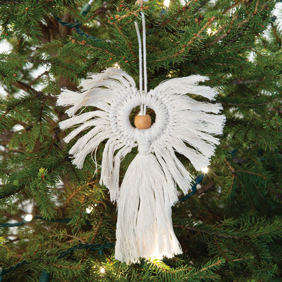 Macrame Angel Ornament - Box of 4
