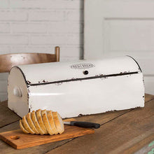  Capua Vintage Bread Box in White