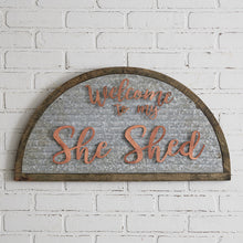  She Shed Galvanized Sign