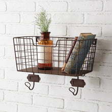  Preston Rustic Mail Organizer with Two Hooks