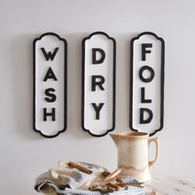  Wash Dry Fold Signs (Set of 3)