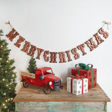  Merry Christmas Wooden Vintage Banner