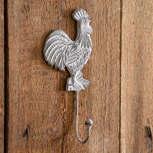  Cast Iron Rooster Wall Hook - Box of 2